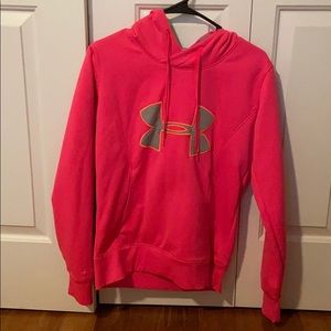 NWOT Under Amour Hot Pink Hoodie Small